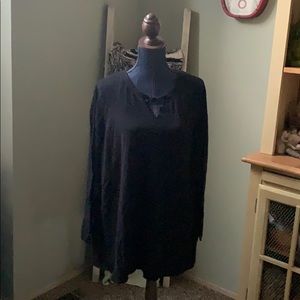 Catherine’s 3x black long sleeve shirt